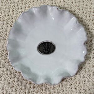 White Ceramic Decorative Plate